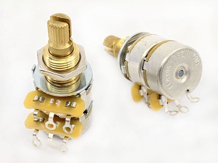 CTS 500K Balance-Blend W/ Center Detent Linear Split Shaft Pot Fine Spline Pot E - Foto 4