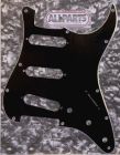 Allparts PG-0552-033 Strat Style Pickguard - Black (B/W/B)