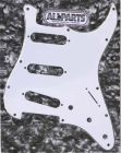 Allparts PG-0552-035 Strat Style Pickguard - White (W/B/W)