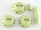 Allparts PK 0178-024 Strat Style Knob Kit - Mint