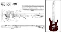 7-String Multiscale Electric Guitar Plan