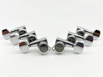 Gotoh SG381-AB07C-MGT Locking Tuners with Aluminium Buttons 3+3 Chrome