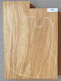 African Mahogany Electric Guitar Body Blank #278 - 2 Piece