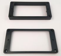 Allparts PC-0743-023 Mounting Rings - Flat Slanted Bottom - Set of 2 - Black