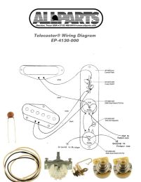Allparts EP-4131-000 4-WAY Wiring Kit for Telecaster 