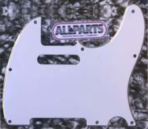 Allparts PG-0562-035 Tele Style Pickguard - White (W/B/W)