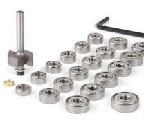 Binding Router Bit - Complete Set with 19 Ball Bearings