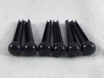 Bridge Pins - Set of 6 - Black Plastic