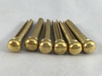 Allparts Bridge Pins - Set of 6 - Solid Brass