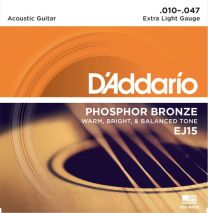 D'Addario EJ15 Acoustic Guitar Strings 10-47 Extra Light
