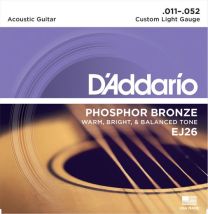 D'Addario EJ26 Acoustic Guitar Strings 11-52 Custom Light
