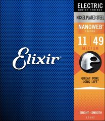 Elixir 12102 Coated Electric Guitar Strings 11-49 Medium