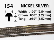 Nickel Silver Fretwire #154 - High Jumbo Gauge - 1.8 metres