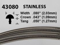 Jescar Stainless Steel Fretwire #43080 - Narrow Medium Gauge - 1.8 metres