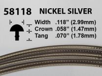 Nickel Silver Fretwire #58118 - Super Jumbo Gauge - 1.8 metres