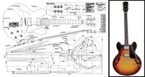 Gibson ES-335 Hollowbody Electric Guitar Plan