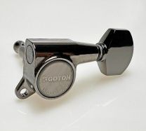 Gotoh SG381-AB07CK Tuners with Aluminium Buttons 6-in-Line Cosmo