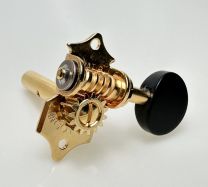 Gotoh SEP780-B5G Slotted Head Tuners 3+3 Gold with Black Buttons