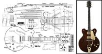 Gretsch Country Classic II Hollowbody Electric Guitar Plan
