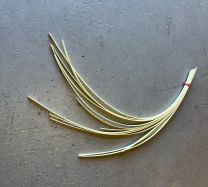 5m of Short Lengths - Mesh Grained Ivoroid Plastic Guitar Binding  - 1.5mm x 6.0mm