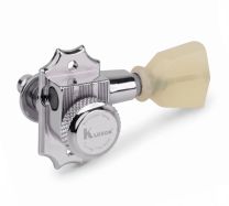 Kluson KRGL-3-CP Revolution Series Locking Tuners with Screw-in Bushes - 3 Per Side - Chrome