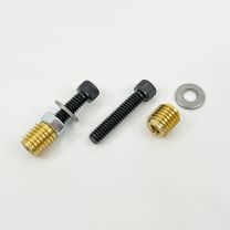 New - Neck Bolts + Inserts for Acoustic Guitar - Set of 2