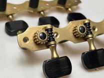 Rubner 9110-EH Deluxe Classical Guitar Tuners with Ebony Buttons