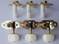 Rubner 9140-EBI Deluxe Classical Guitar Tuners with Ivoroid Buttons