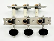 Rubner E210-N-EHO 'El Sonido' Classical Guitar Tuners with Ball-Bearings - Nickel wih Ebony Buttons