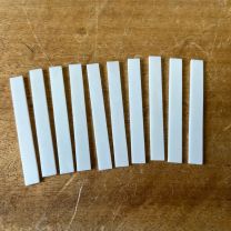 SET OF 10 - Bone Saddle Blanks - 3 x 10 x 85mm 