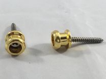 Allparts Endpins for Straplocks - Set of 2 with Screws - Gold
