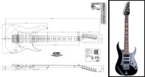 Ibanez Universe 7-String Electric Guitar Plan