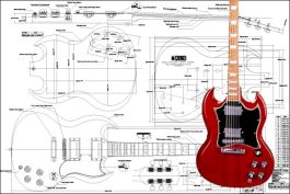 Gibson SG Electric Guitar Plan