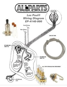 Allparts EP-4140-000 Wiring Kit for Les Paul