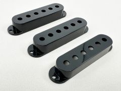 Allparts PC-0406-023 Strat Style Pickup Covers - Set of 3 - Black