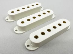 Allparts PC-0406-050 Strat Style Pickup Covers - Set of 3 - Parchment