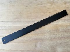 Black Lightweight Notched Straightedge for Guitar Fingerboards