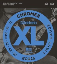 D'Addario ECG25 Electric/Jazz Guitar Strings 12-52 Flat Wound