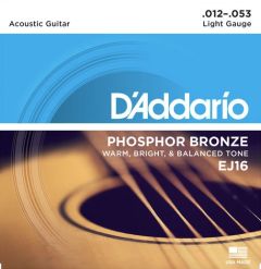 D'Addario EJ16 Acoustic Guitar Strings 12-53 Light