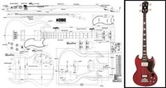 Gibson EB-3 SG Bass Plan