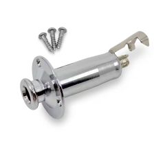 Stereo Endpin Jack with 3 Screws - Chrome