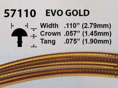 EVO Gold Fretwire #57110 - Large Jumbo Gauge - 1.8 metres