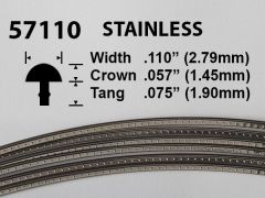 Jescar Stainless Steel Fretwire #57110 - Large Jumbo Gauge - 1.8 metres