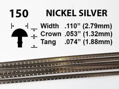 Nickel Silver Fretwire #150 - Large Jumbo Gauge - 1.8 metres