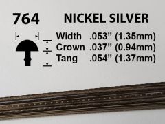 Nickel Silver Fretwire #764 - Small Narrow Gauge - 1.8 metres