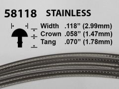 Jescar Stainless Steel Fretwire #58118 - Super Jumbo Gauge - 1.8 metres