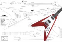 Gibson Flying V '67 Electric Guitar Plan