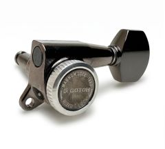 Gotoh SG381-AB07CK-MGT Locking Tuners with Aluminium Buttons 6-in-Line Cosmo