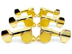 Gotoh SG381-AB07G Tuners with Aluminium Buttons 3+3 Gold