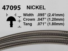 Jescar Nickel Silver Fretwire #47095 - Oversize Medium Gauge - 1.8 metres